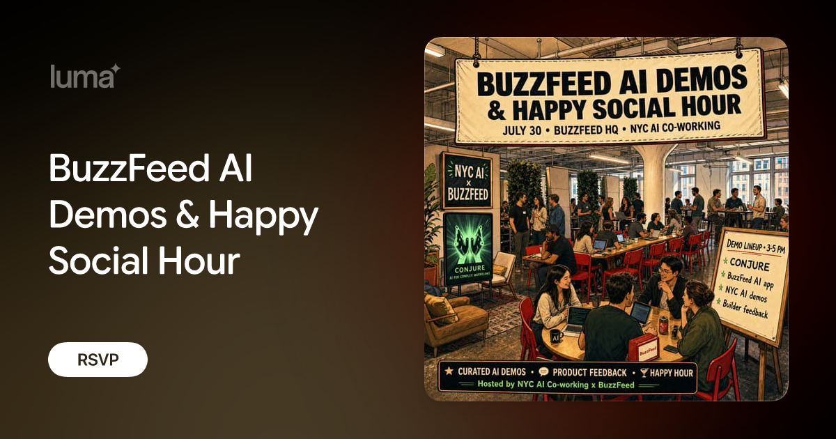 BuzzFeed AI Demos & Happy Social Hour